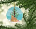 NEW Selkirk Rex Cat Christmas Ceramic Ornament Christmas Tree Hanging Decorations for Home Christmas Holiday, Party, Gift, 3 in, Multicolor