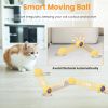 Cat Toys Ball Fast Rolling in Pouch Rechargeable Motion Activated Interactive Cat Toys for Indoor Cats Hide And Seek Mouse Catching Game