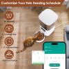 5L Automatic Pet Feeder Timed 2.4G WiFi Cat Feeder With App Control 1-10Meals Dry Food Per Day Type-C Battery Dual Power Supply For Cats Dogs