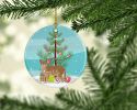 NEW Australian Mist Cat Christmas Ceramic Ornament Christmas Tree Hanging Decorations for Home Christmas Holiday, Party, Gift, 3 in, Multicolor