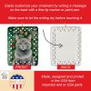 Korat Cat By the Christmas Tree Porcelain Ornament Christmas Tree Hanging Decorations for Home Christmas Holiday, Rectangle, Gift, Multicolor