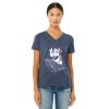 Lucky Mix Womens V-neck T-shirt