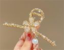 French Vintage Metal Hair Grab Rhinestone Grab Clip Hair Accessories Set